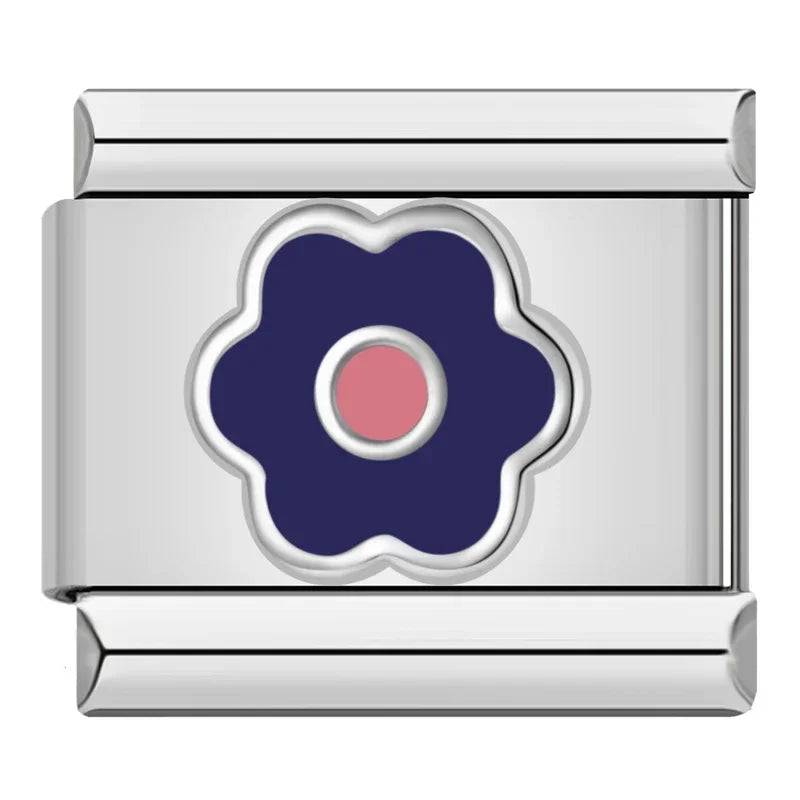 Italian Charms Flores Acero Inoxidable - Charmsymore