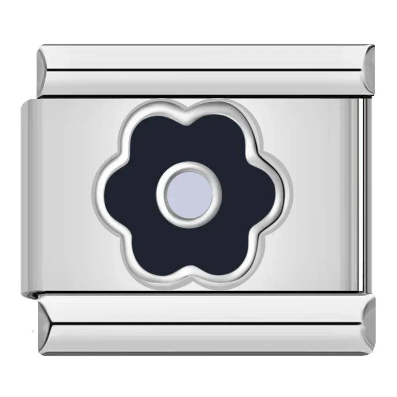 Italian Charms Flores Acero Inoxidable - Charmsymore