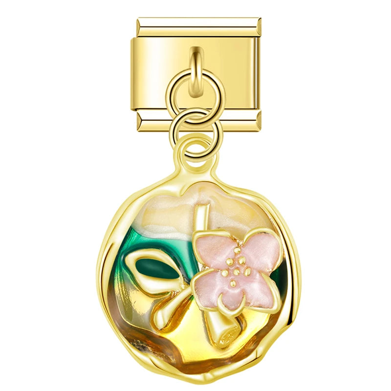 Italian Charms Flores Flores Colgantes - Charmsymore