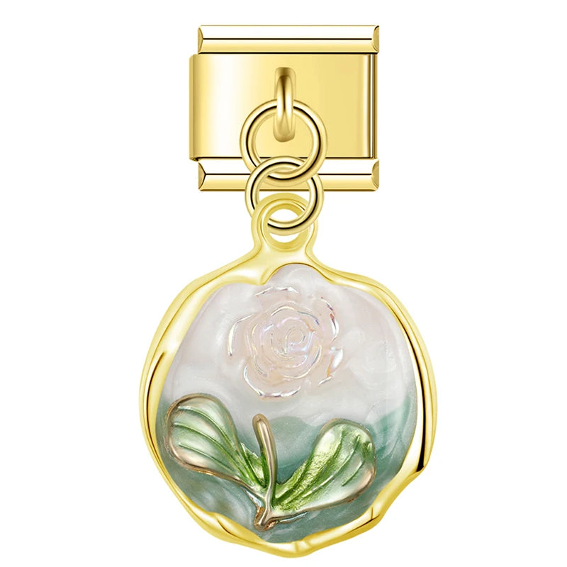 Italian Charms Flores Flores Colgantes - Charmsymore