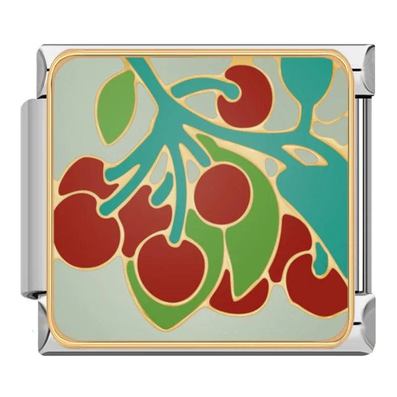 Italian Charms Frutas Acero Inoxidable - Charmsymore
