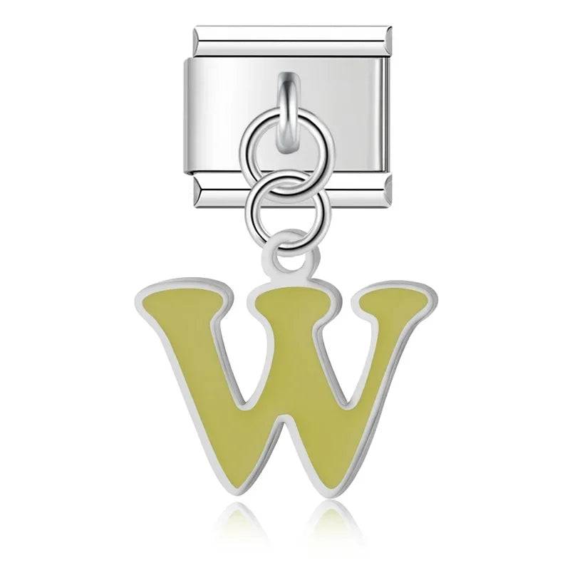 Italian Charms Letras Acero Inoxidable - Charmsymore
