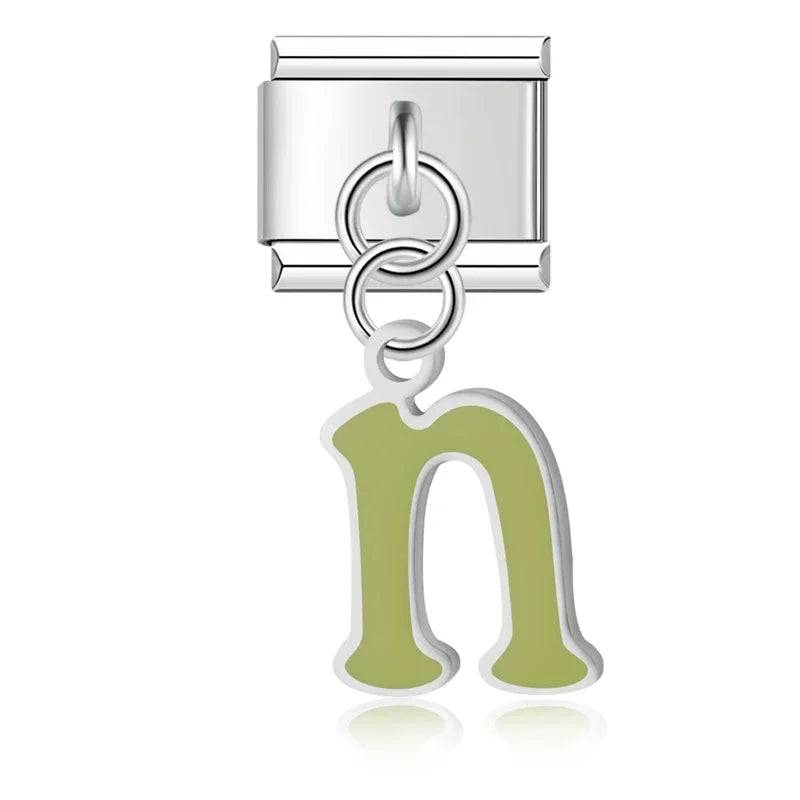 Italian Charms Letras Acero Inoxidable - Charmsymore