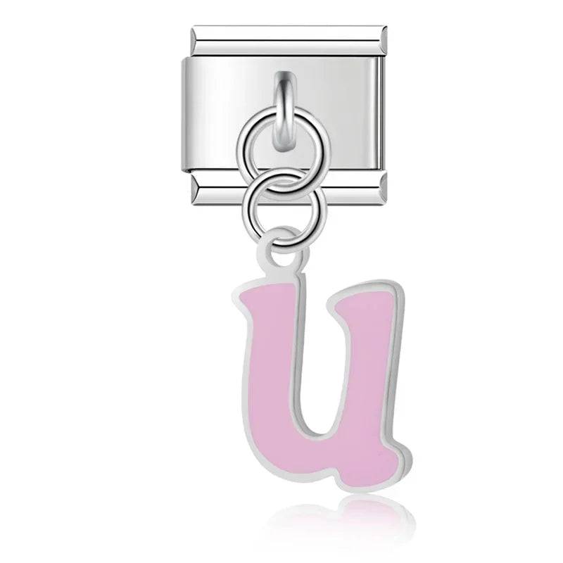 Italian Charms Letras Acero Inoxidable - Charmsymore