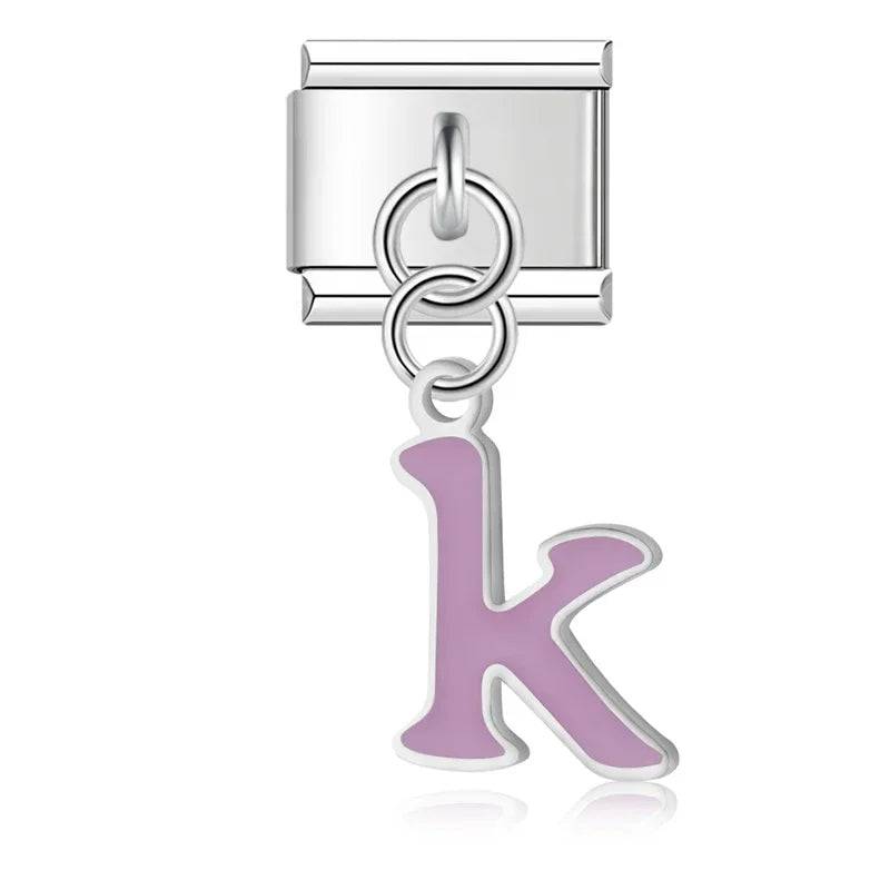 Italian Charms Letras Acero Inoxidable - Charmsymore