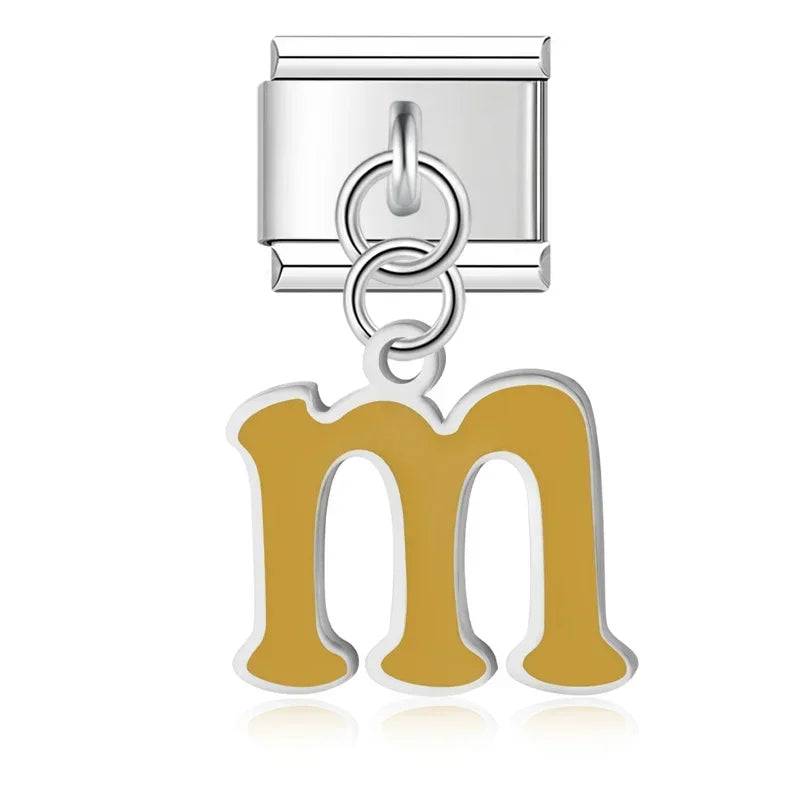 Italian Charms Letras Acero Inoxidable - Charmsymore