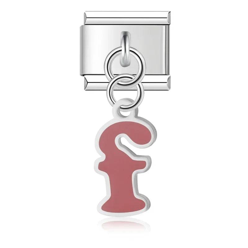 Italian Charms Letras Acero Inoxidable - Charmsymore