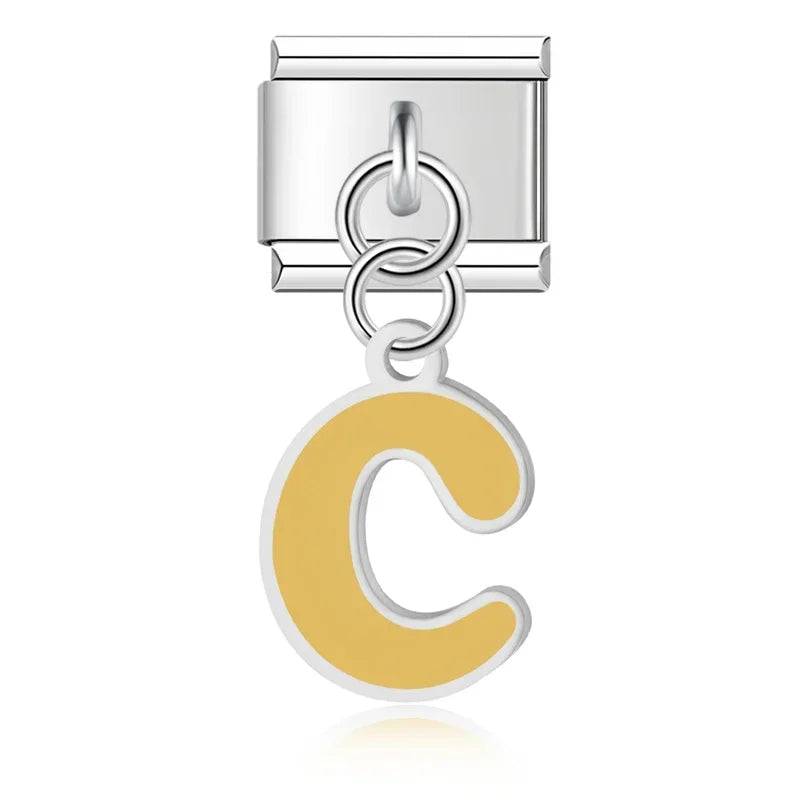 Italian Charms Letras Acero Inoxidable - Charmsymore