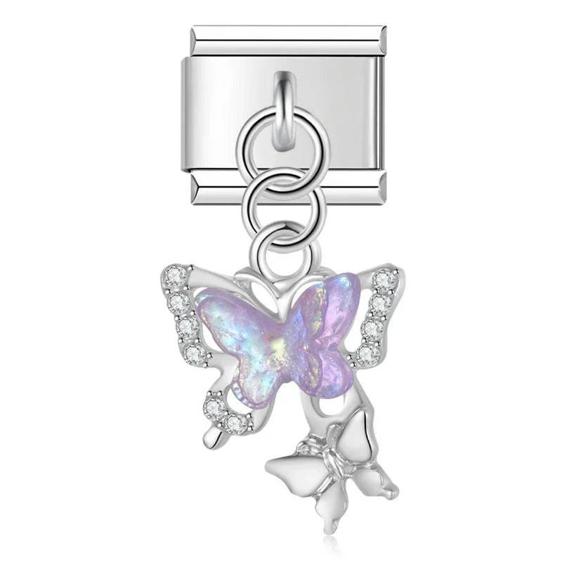 Italian Charms Mariposas Acero Inoxidable - Charmsymore