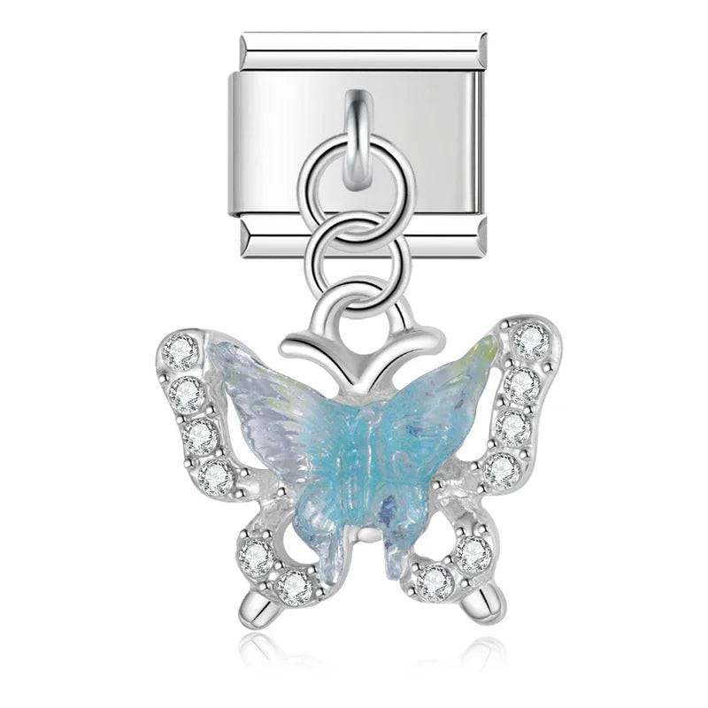 Italian Charms Mariposas Acero Inoxidable - Charmsymore