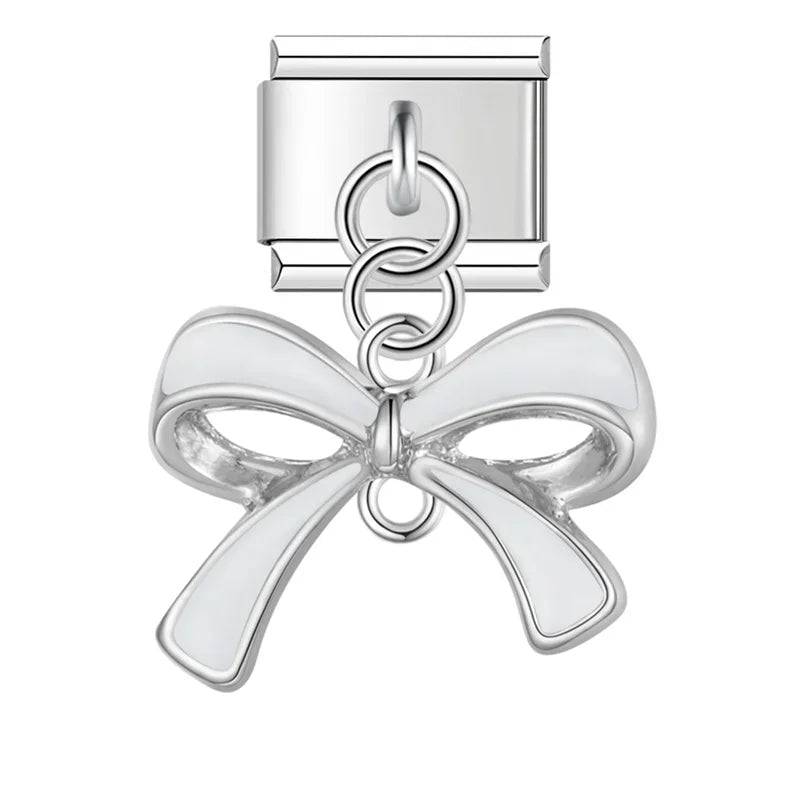 Italian Charms Moños Acero Inoxidable - Charmsymore