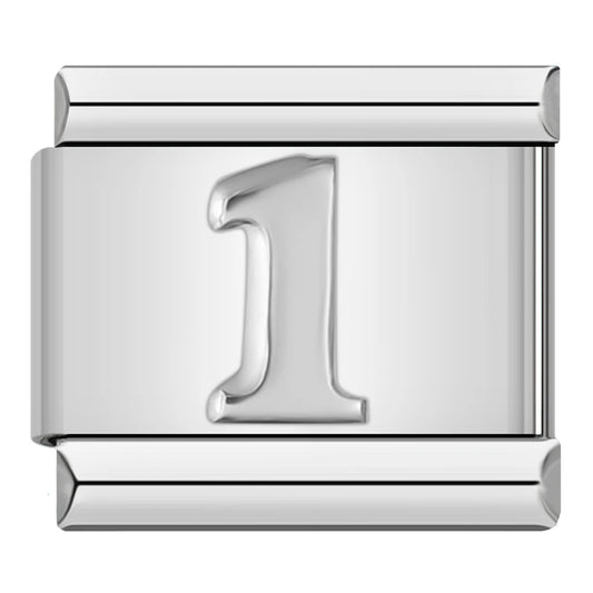 Italian Charms Números Plata - Charmsymore