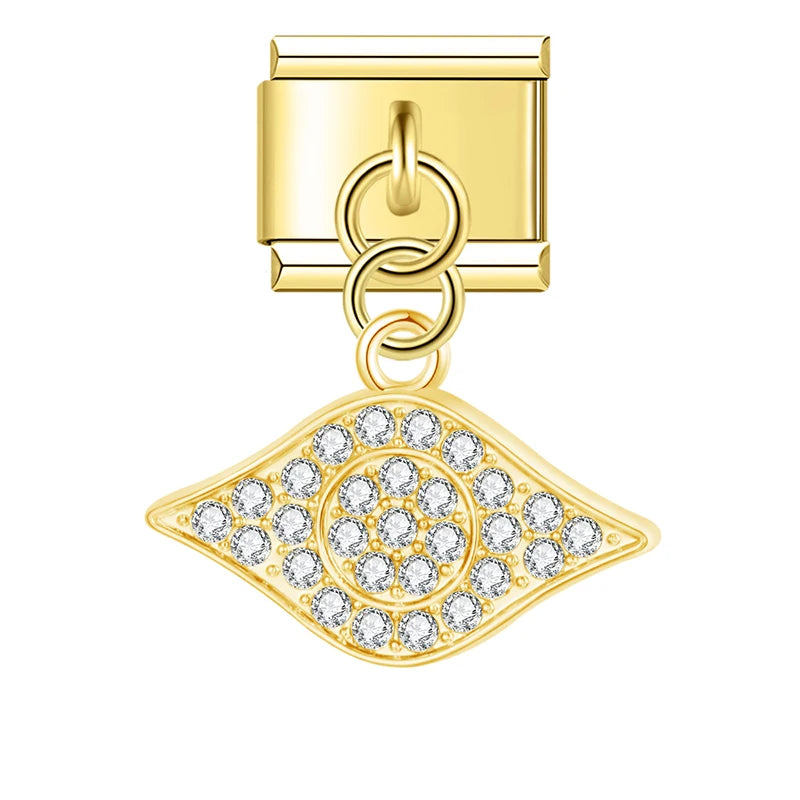 Italian Charms Ojos Trucos Dorado - Charmsymore