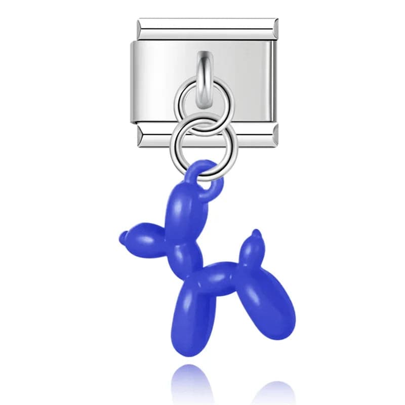 Italian Charms Perritos De Globo Acero Inoxidable - Charmsymore