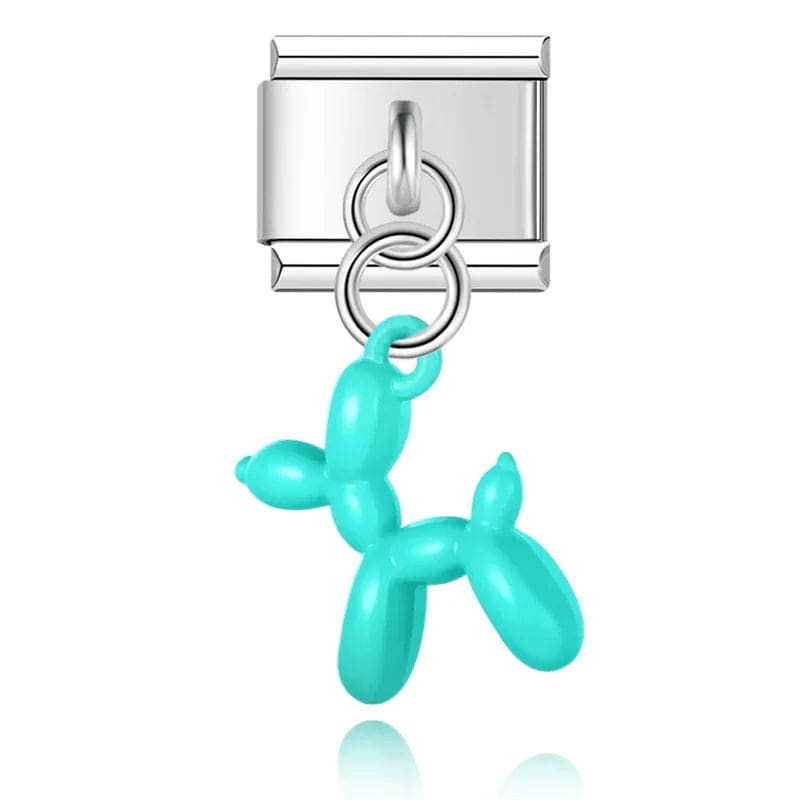 Italian Charms Perritos De Globo Acero Inoxidable - Charmsymore
