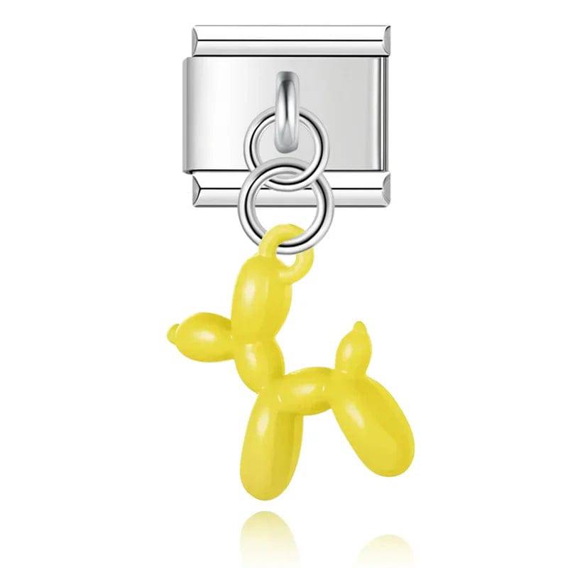 Italian Charms Perritos De Globo Acero Inoxidable - Charmsymore