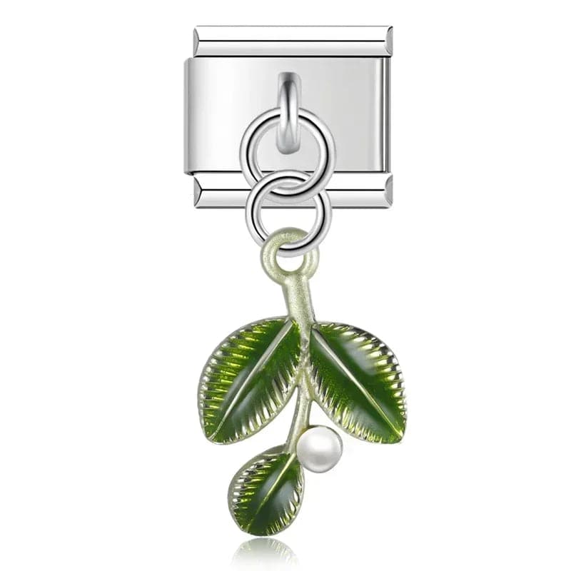 Italian Charms Plantas Acero Inoxidable - Charmsymore