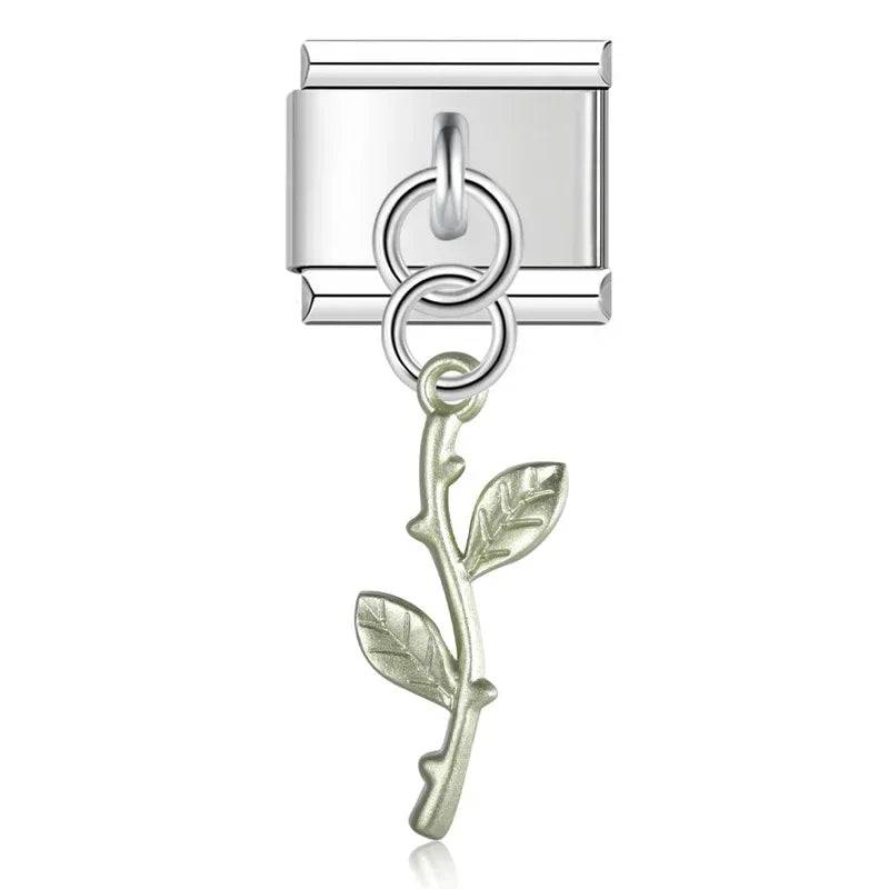 Italian Charms Plantas Acero Inoxidable - Charmsymore