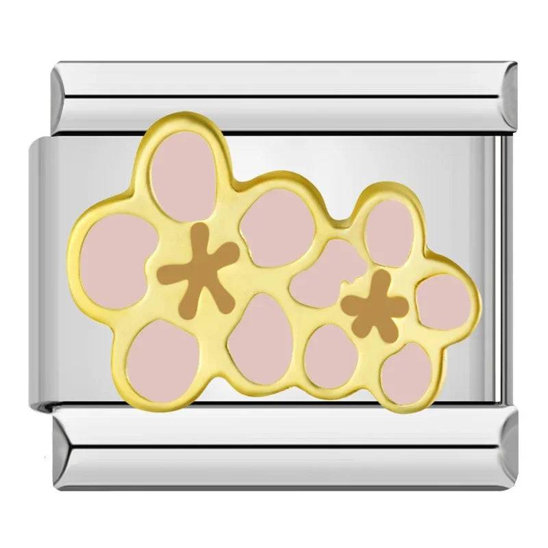 Italian Charms Rosas Acero Inoxidable - Charmsymore