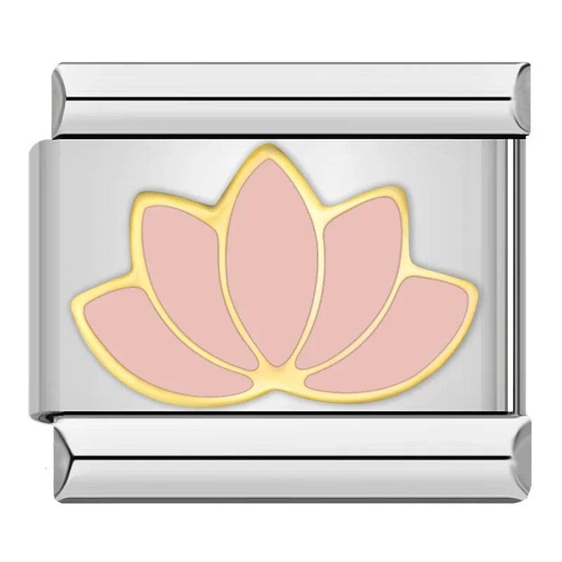 Italian Charms Rosas Acero Inoxidable - Charmsymore