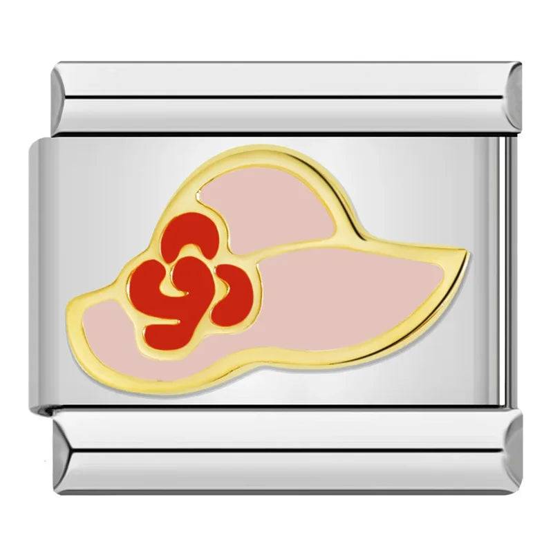 Italian Charms Rosas Acero Inoxidable - Charmsymore