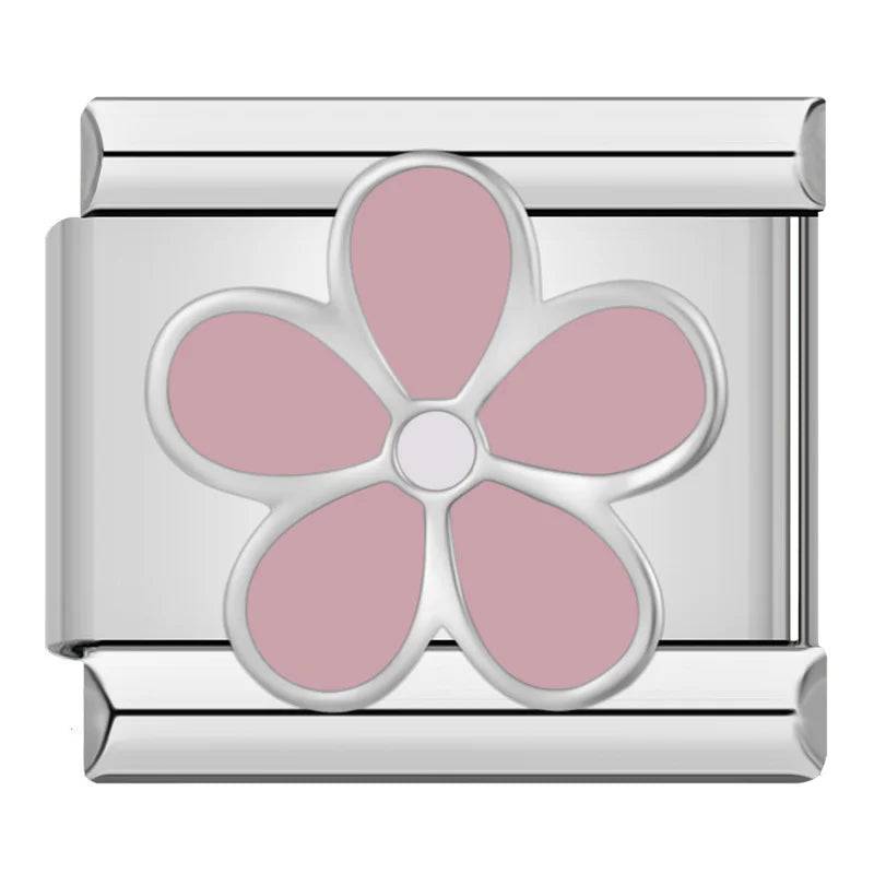 Italian Charms Rosas Acero Inoxidable - Charmsymore