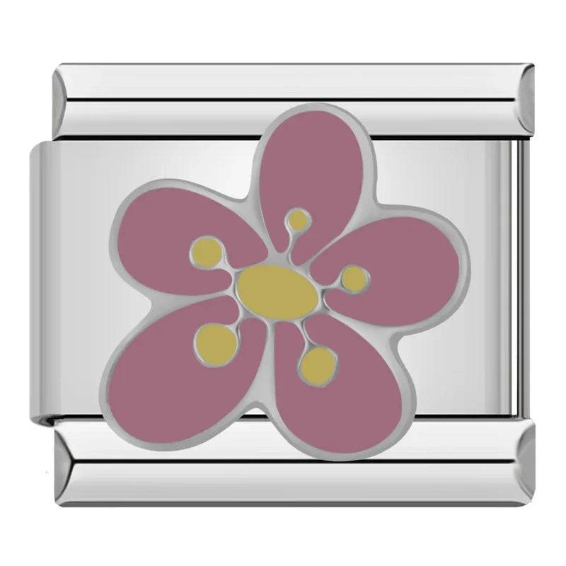 Italian Charms Rosas Acero Inoxidable - Charmsymore