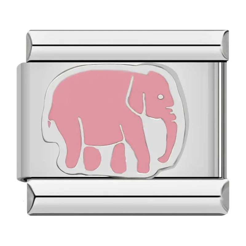 Italian Charms Rosas Acero Inoxidable - Charmsymore