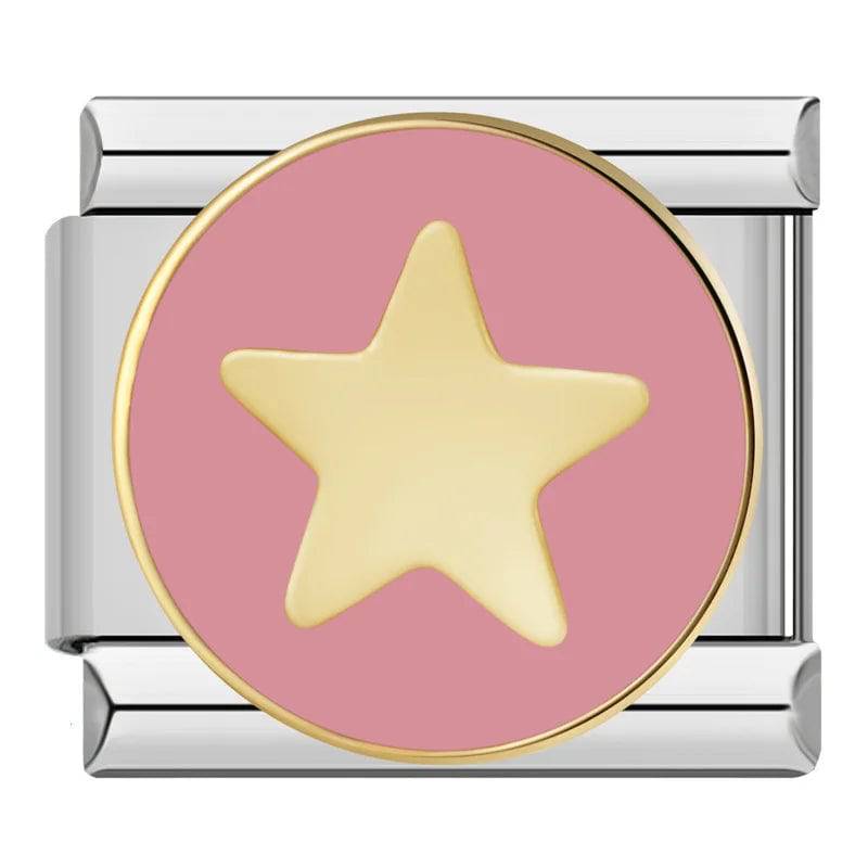 Italian Charms Rosas Acero Inoxidable - Charmsymore