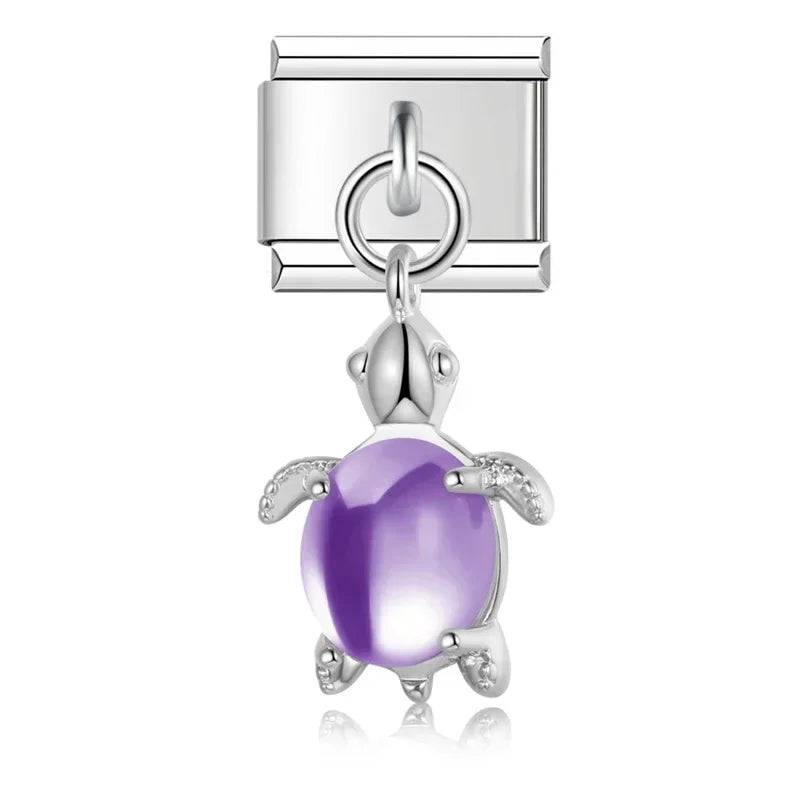 Italian Charms Tortugas Colgantes Acero Inoxidable - Charmsymore