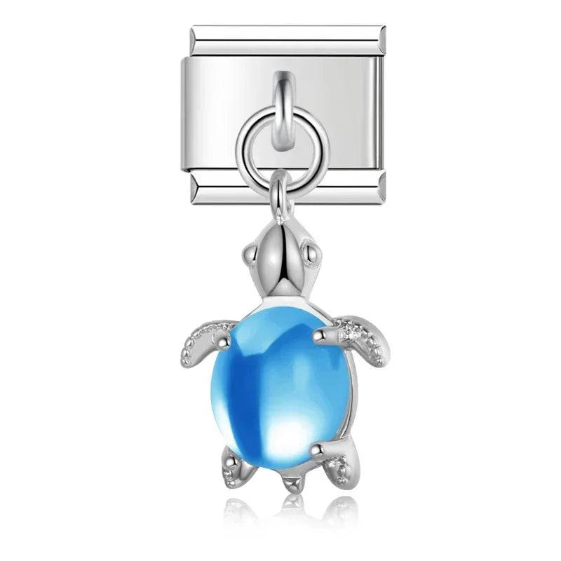 Italian Charms Tortugas Colgantes Acero Inoxidable - Charmsymore