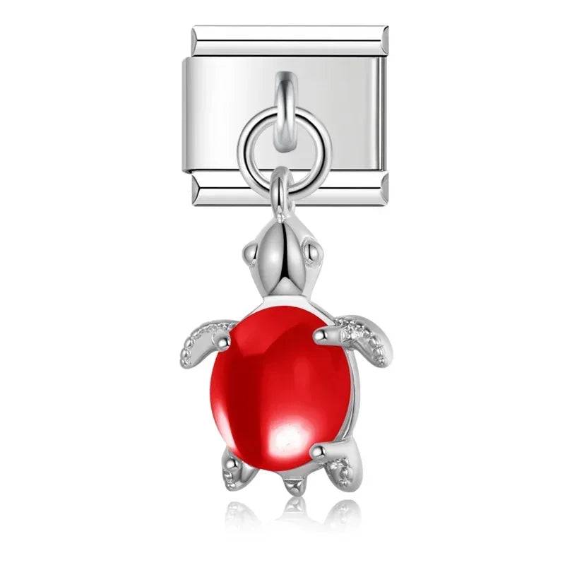 Italian Charms Tortugas Colgantes Acero Inoxidable - Charmsymore