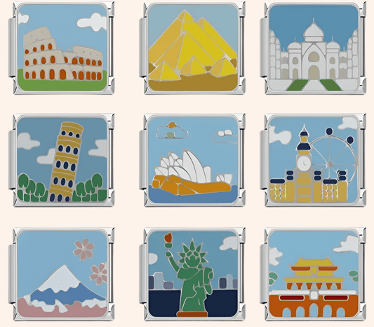 Italian Charms Viajes Acero Inoxidable - Charmsymore