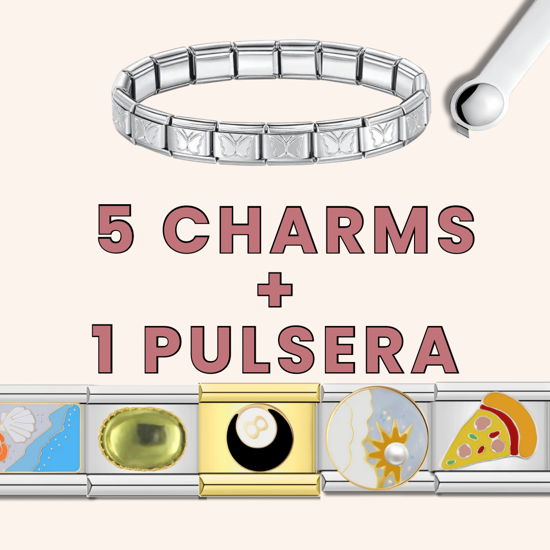 Paquete Italian charms + Italian bracelet - Charmsymore