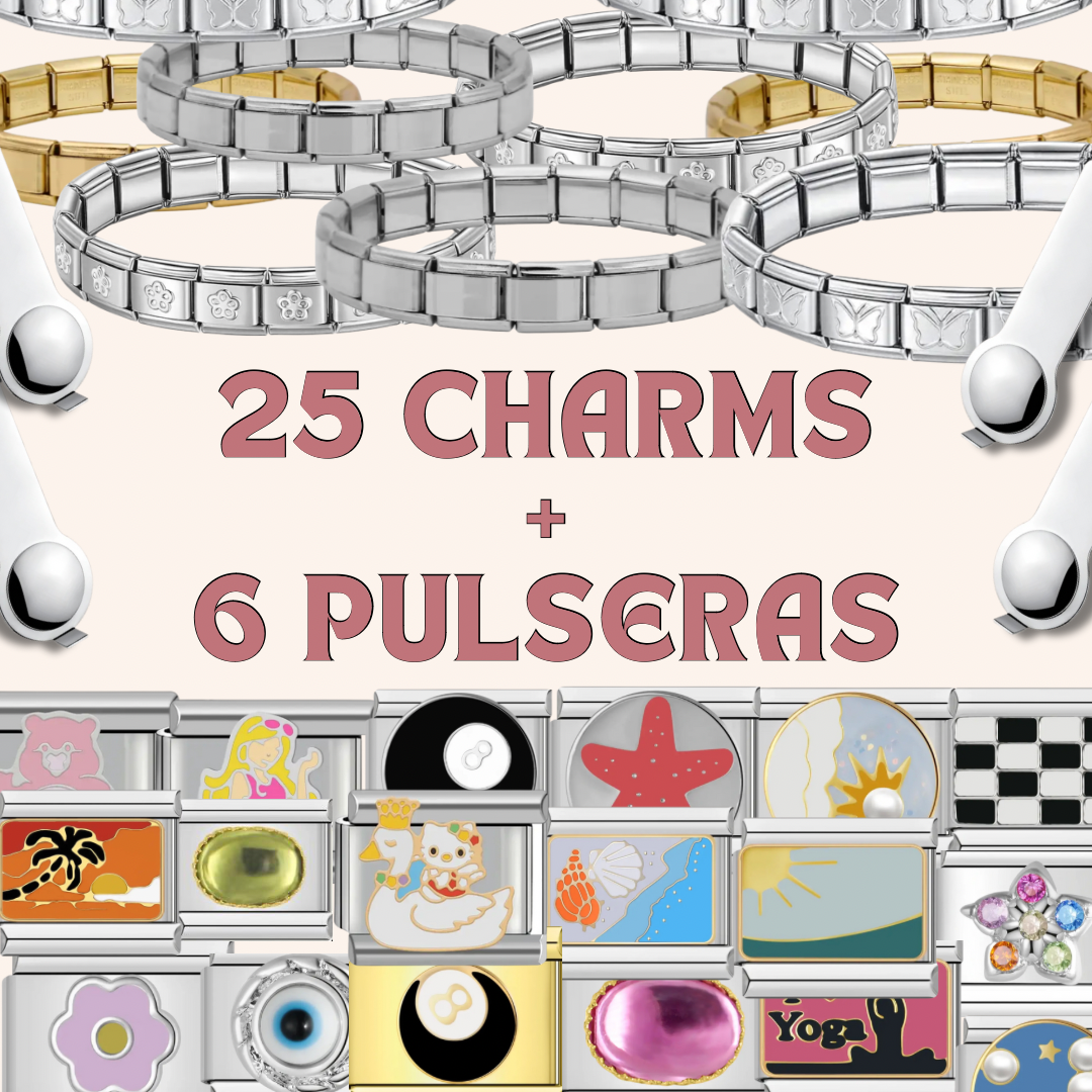 Paquete Italian charms + Italian bracelets - Charmsymore