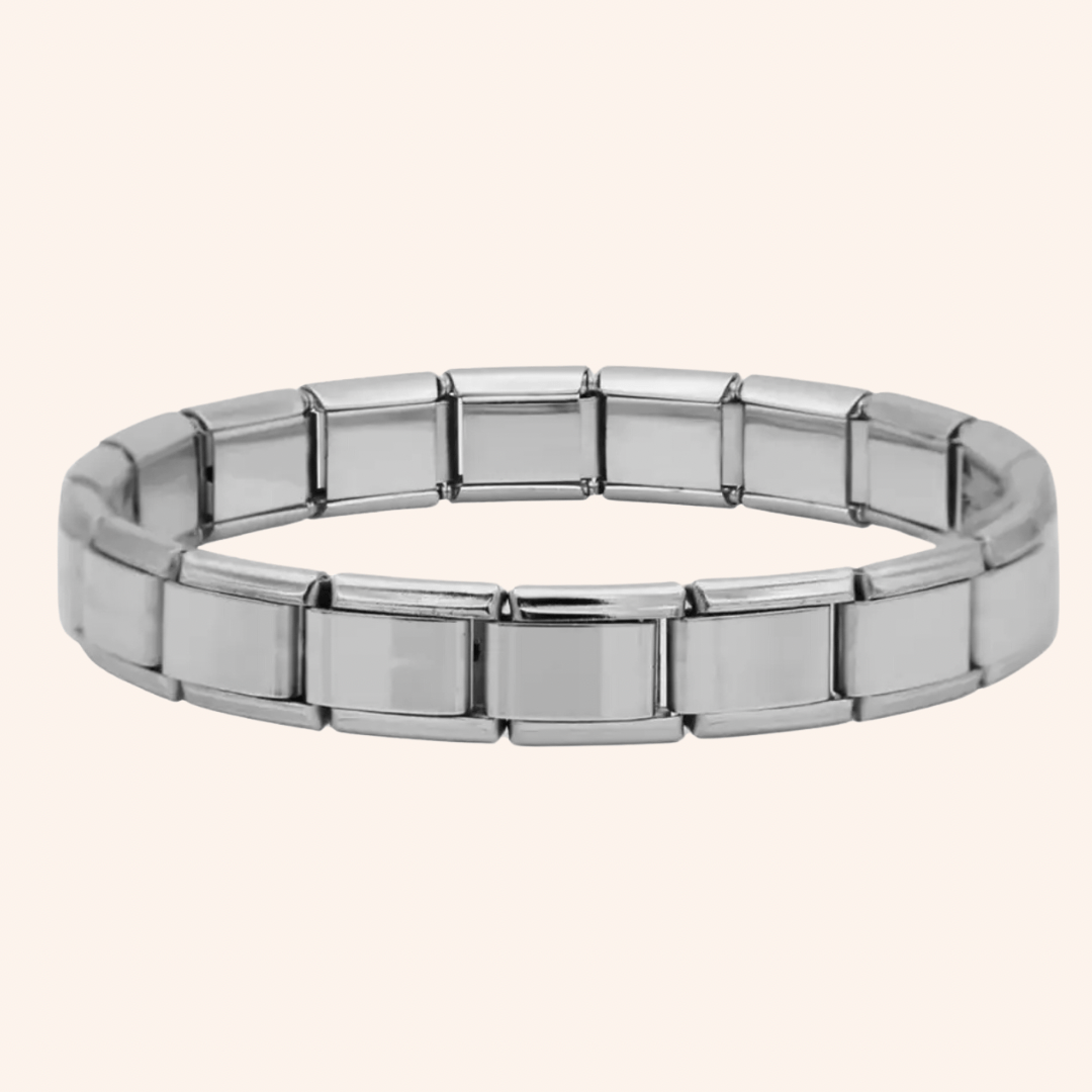 Pulsera Italiana Clásica Acero Inoxidable - Charmsymore