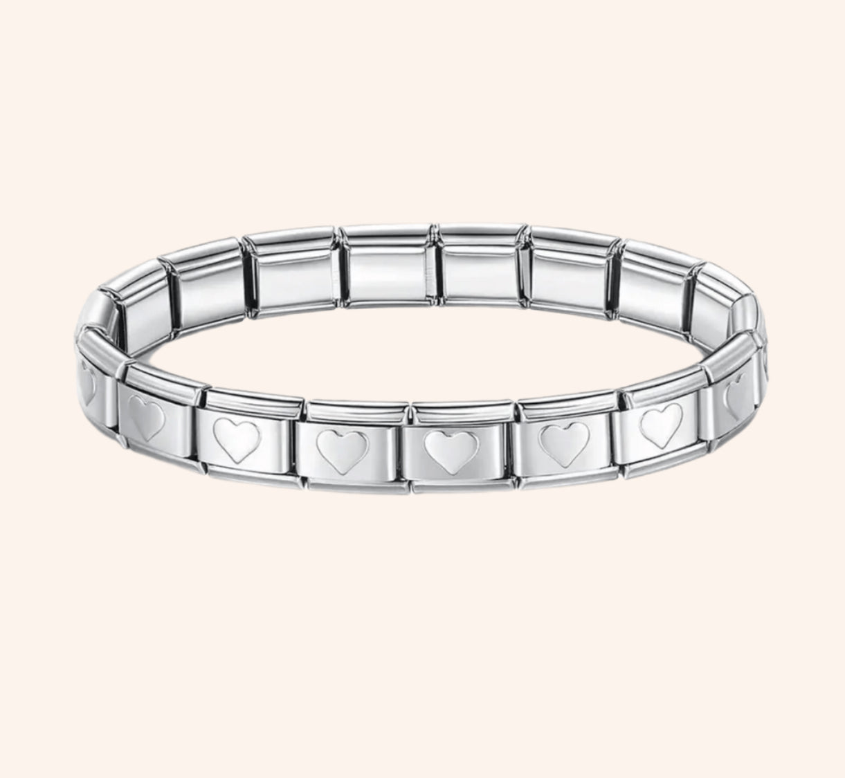 Pulsera Italiana Corazรณn Doble ๐๐ก๐ง๐ฅ๐๐๐ ๐๐ก๐ ๐๐๐๐๐ง๐ - Charmsymore