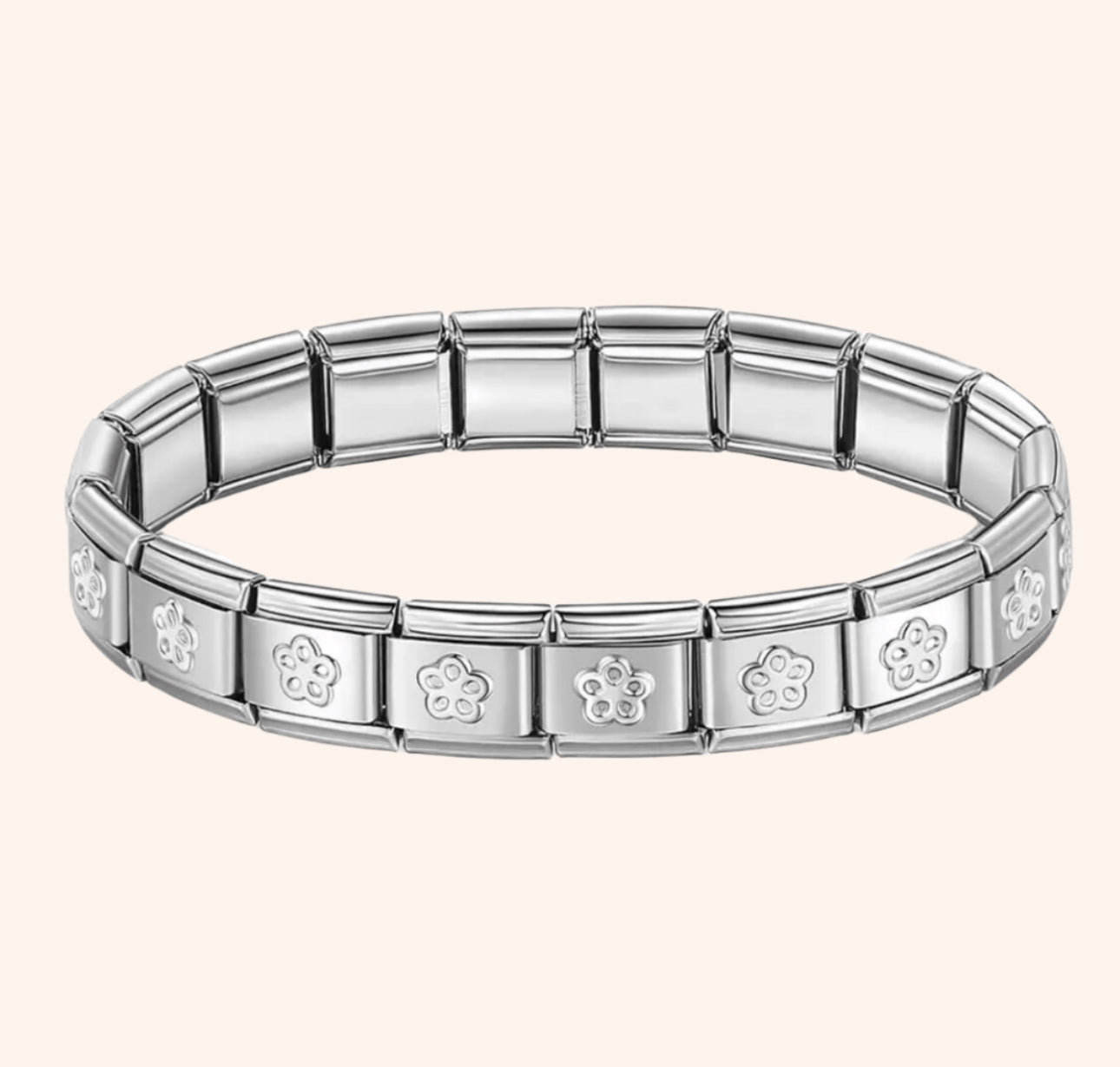 Pulsera Italiana Flor ππ‘π§π₯πππ ππ‘π πππππ§π - Charmsymore