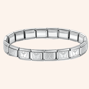 Pulsera Italiana Mariposa Acero Inoxidable - Charmsymore
