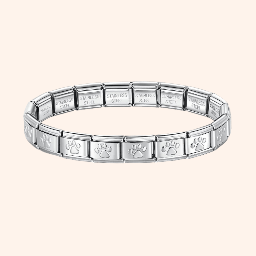Pulsera Italiana Perrito Acero Inoxidable - Charmsymore