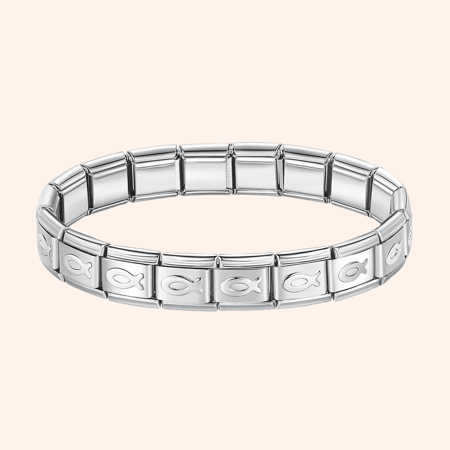 Pulsera Italiana Pez Acero Inoxidable - Charmsymore
