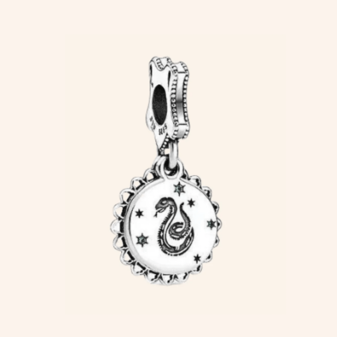 Slytherin Charm Plata S925 - Charmsymore