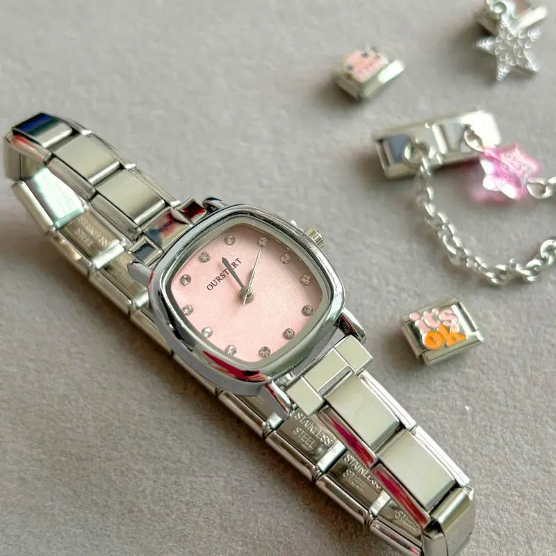 Relojes Italianos de acero inoxidable con módulo Italian Charm intercambiable