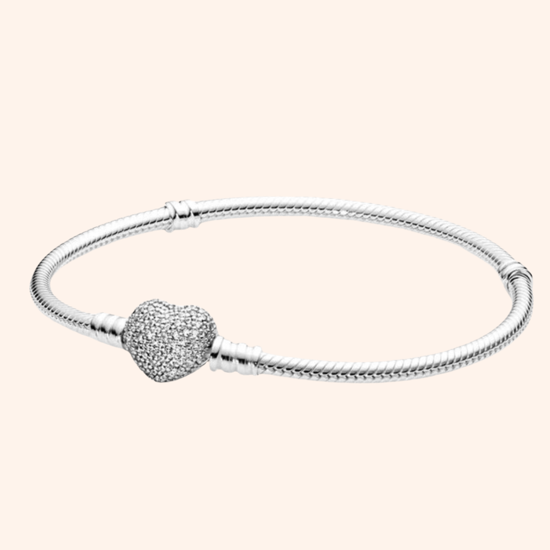 Pulsera Corazón Piedras S925