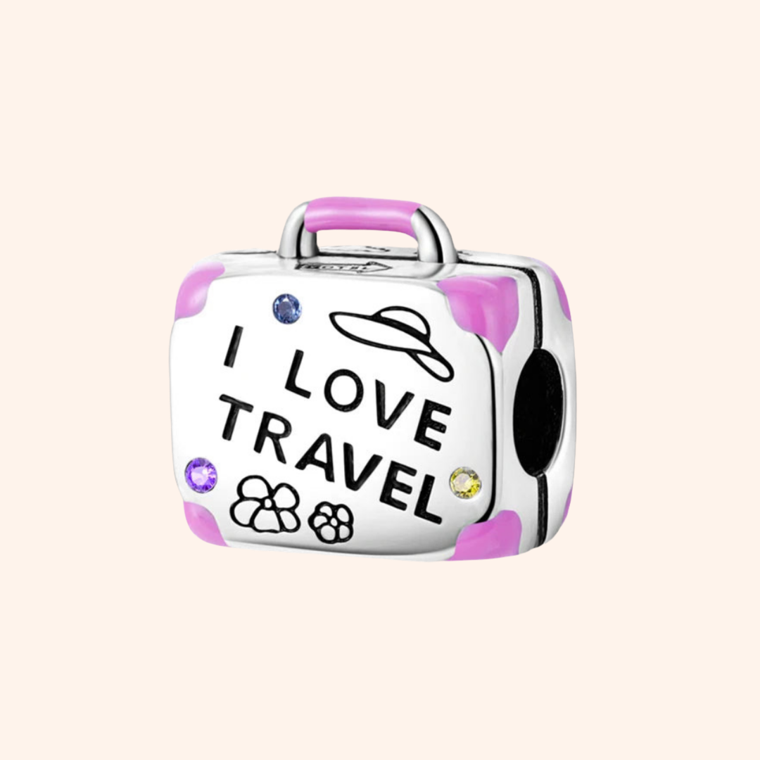 Charm Maleta I Love Travel S925 - Charmsymore