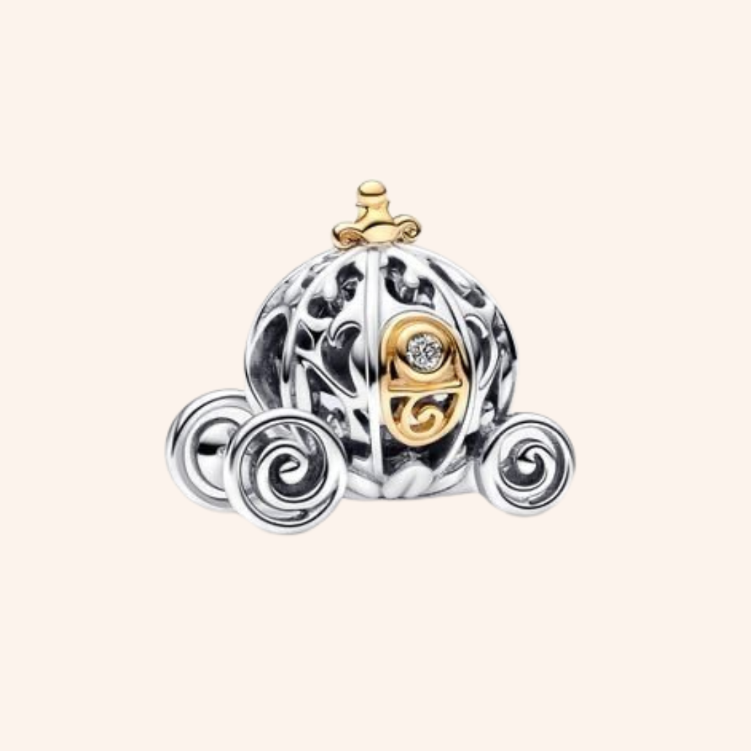 Carruaje Cenicienta Charm Plata S925 - Charmsymore