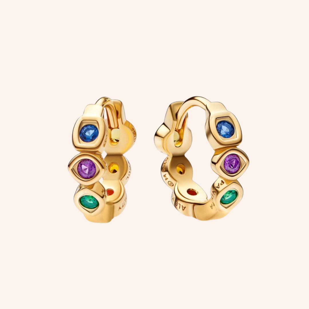 Aretes Gemas Del Infinito S925 - Charmsymore