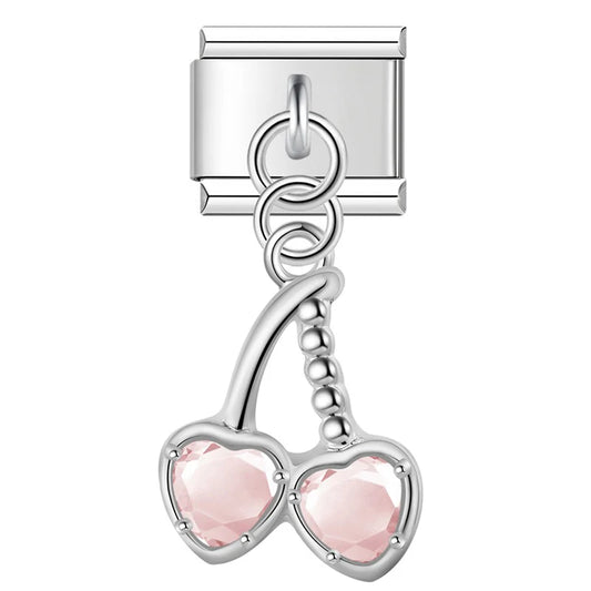 Italian Charm Cerezas Corazones 𝗘𝗡𝗧𝗥𝗘𝗚𝗔 𝗜𝗡𝗠𝗘𝗗𝗜𝗔𝗧𝗔