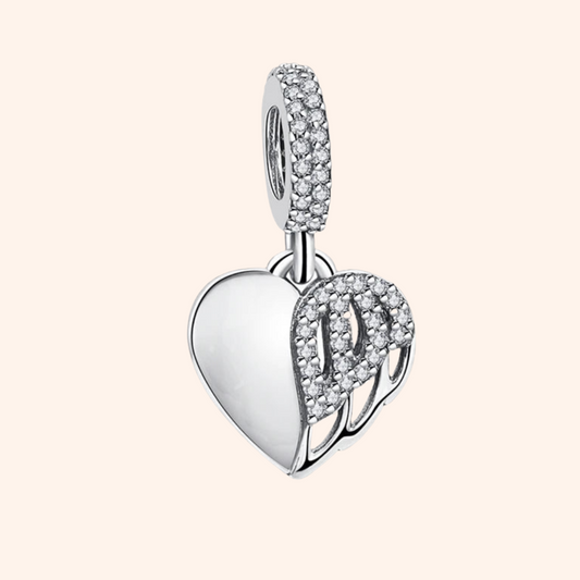 Charm Corazón Alas S925 - Charmsymore