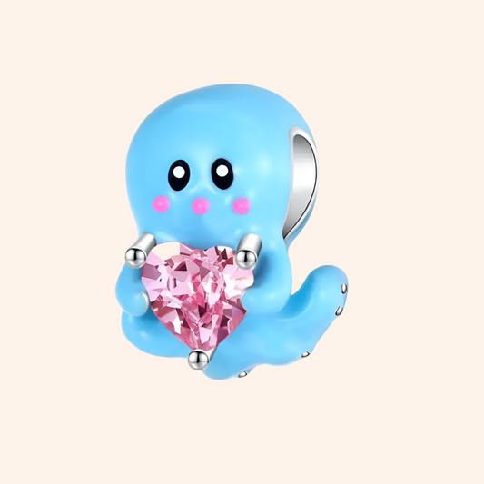 Charm Pulpo Plata S925 Mar - Charmsymore